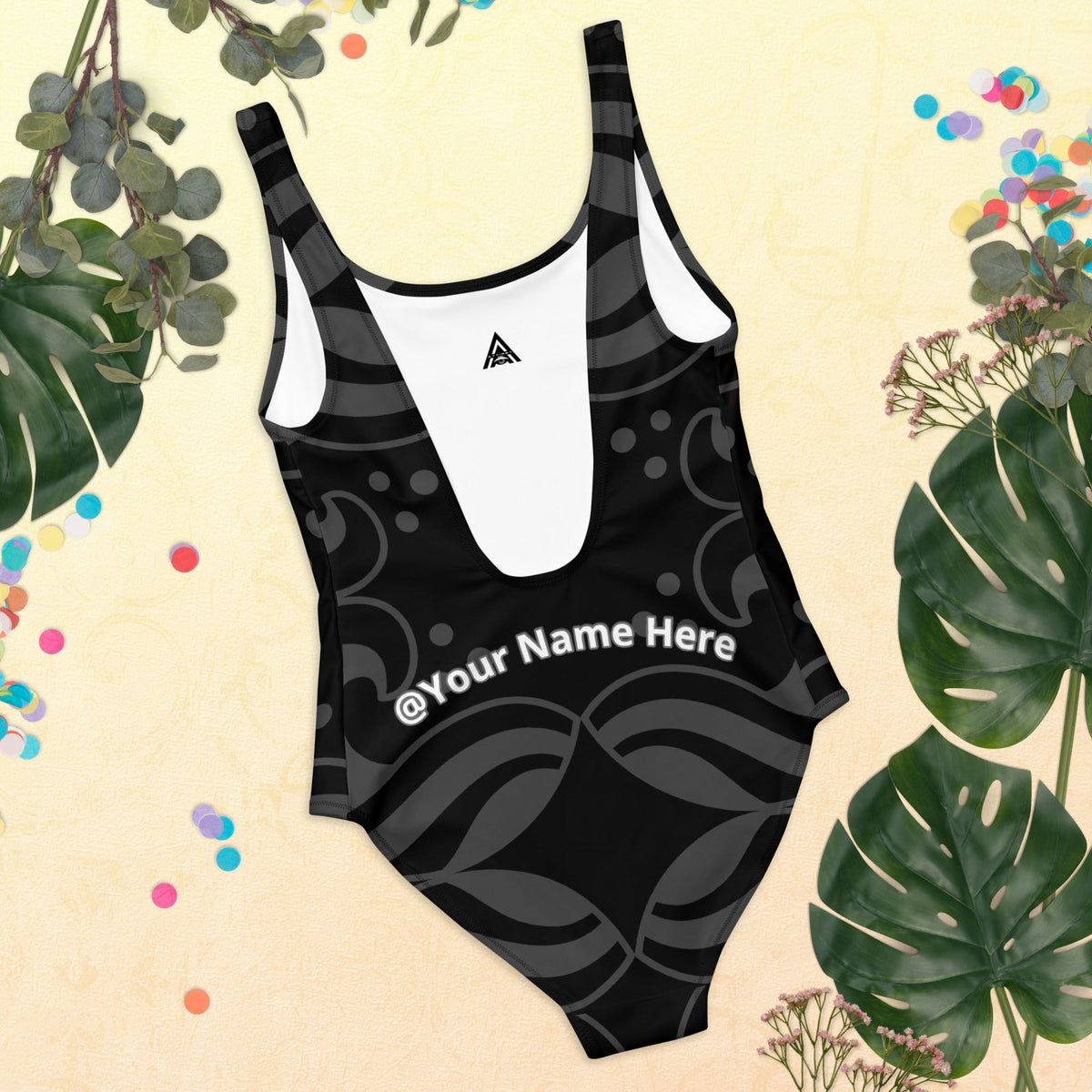 Personalized OnlyFans Greyscale One-Piece Swimsuit by ATTIRET