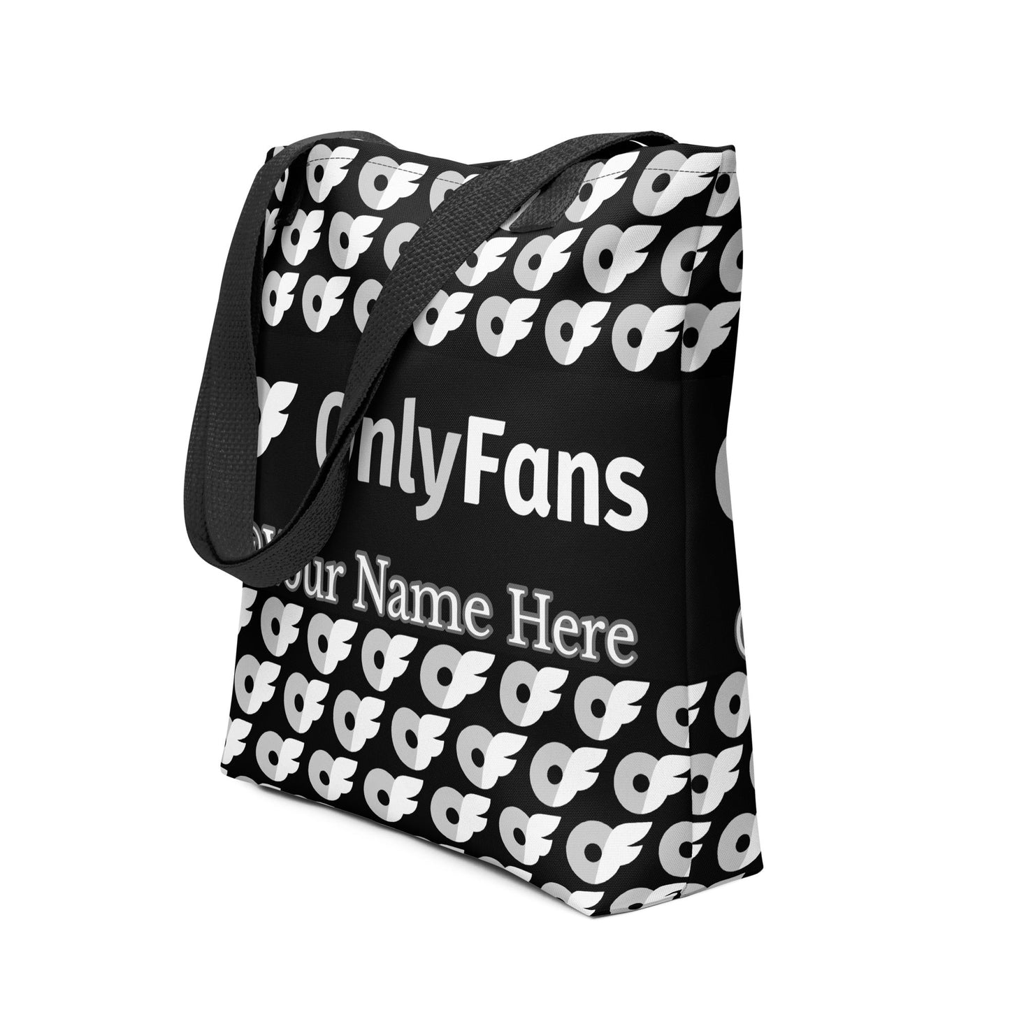 Onlyfans Personalized Tote-ally Irresistible: Custom Name Luxury Tote Bag GreyScale Color Attire T LLC