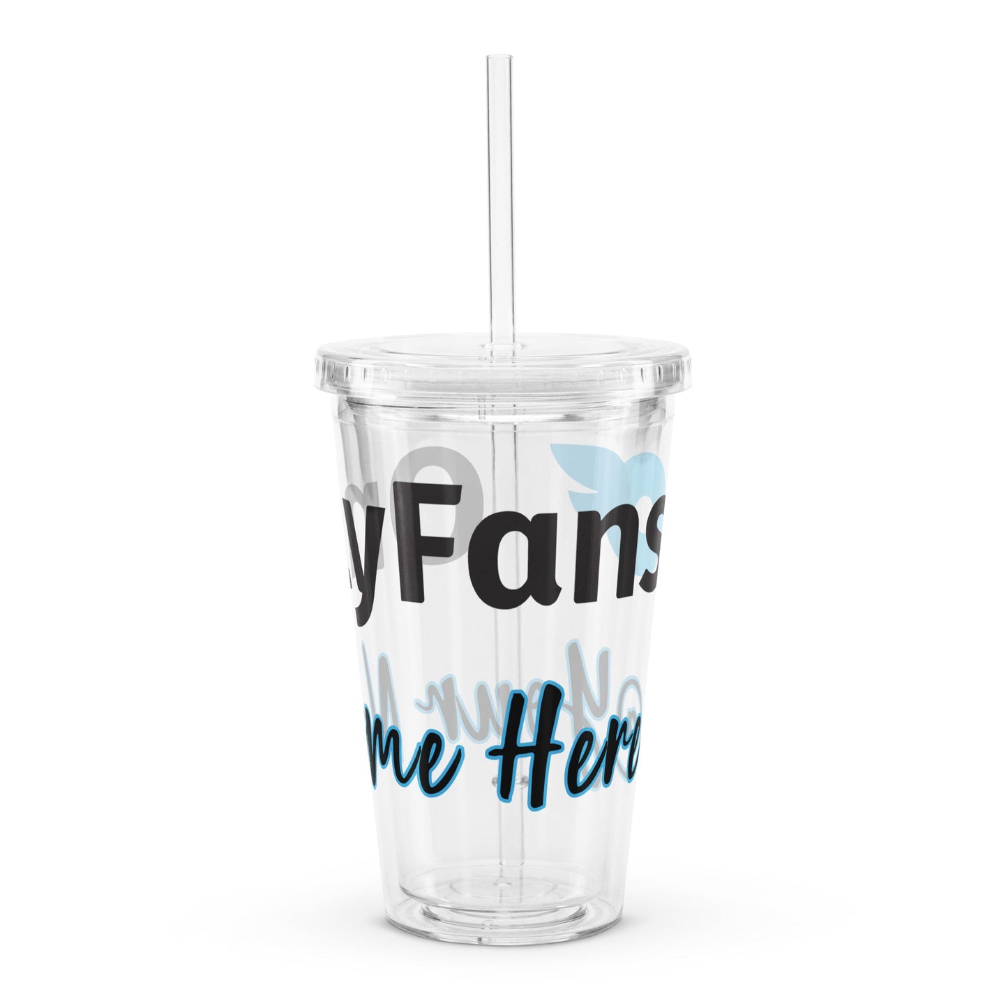 Onlyfans Personalized Thirst Trap Deluxe: Custom Clear plastic tumbler Attire T LLC
