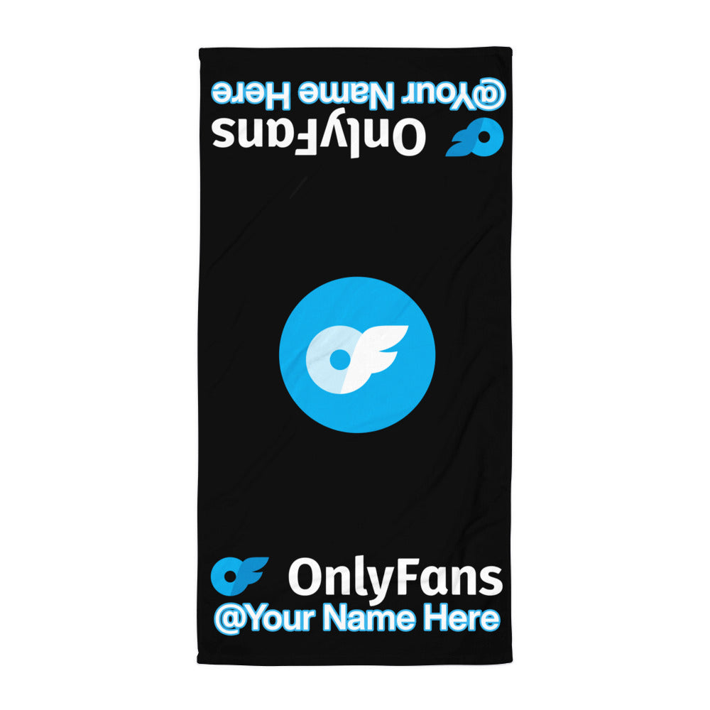 Onlyfans Custom Wrap Yourself in Luxury: Personalized Onlyfans Name Logo Towel | Beach Towel | Pool Towel | Quick Drying Towel | Attire T LLC