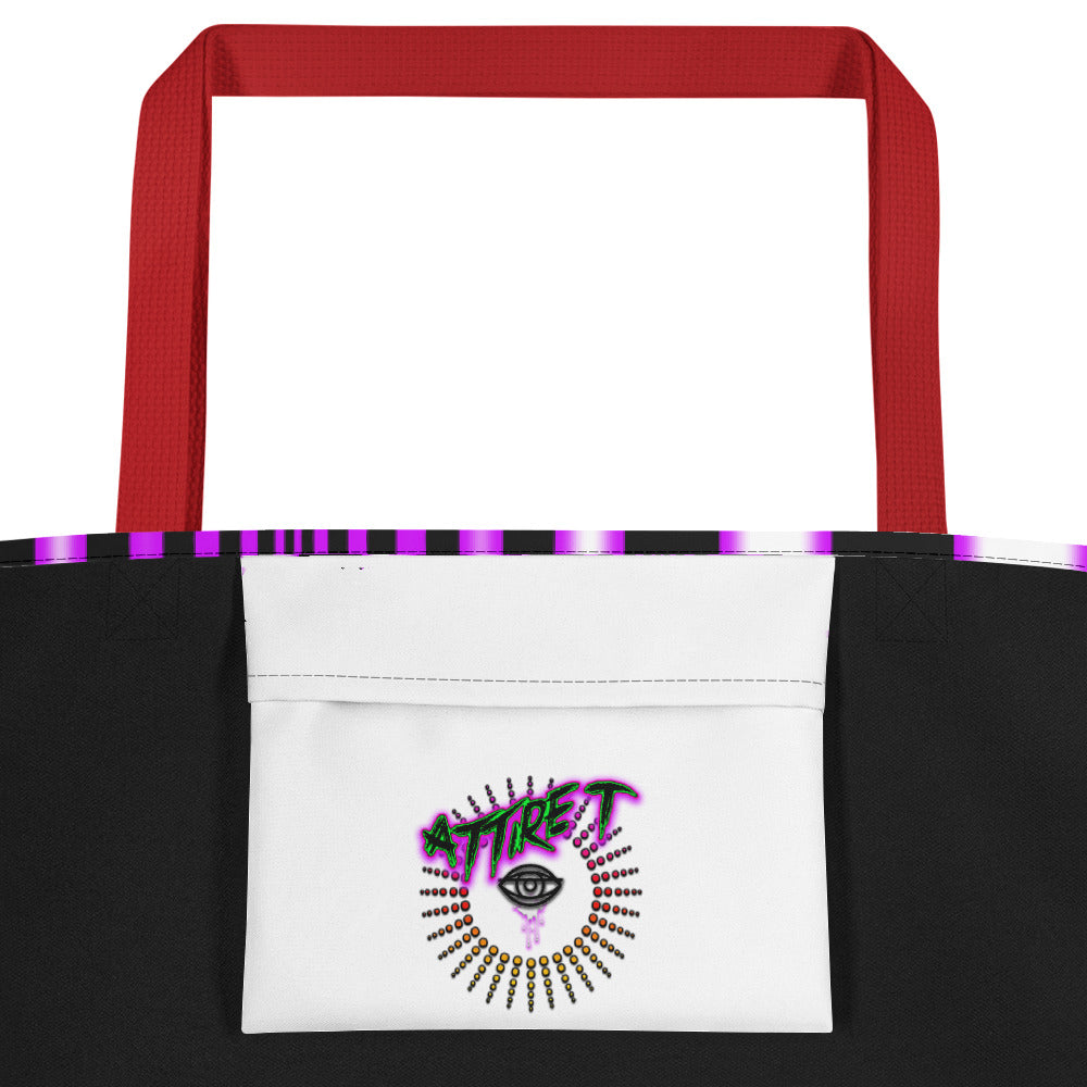 The Illuminated One Purple Beach Bag - Attire T