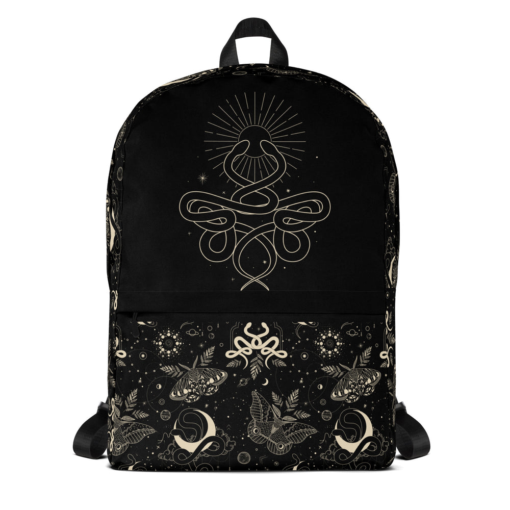 Mystic Serpent Sunbeam Backpack front view by ATTIRET
