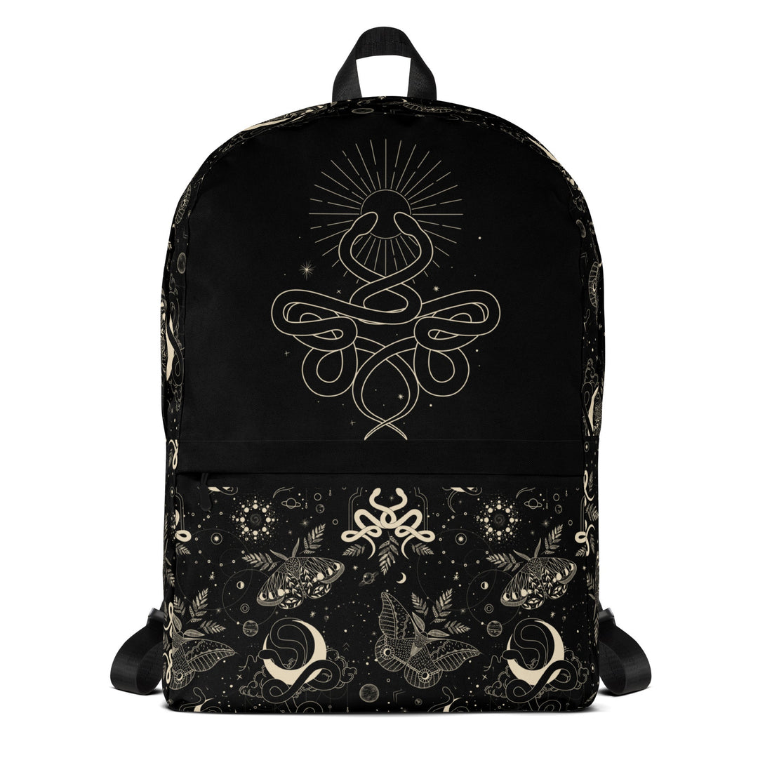 Mystic Serpent Sunbeam Backpack front view by ATTIRET