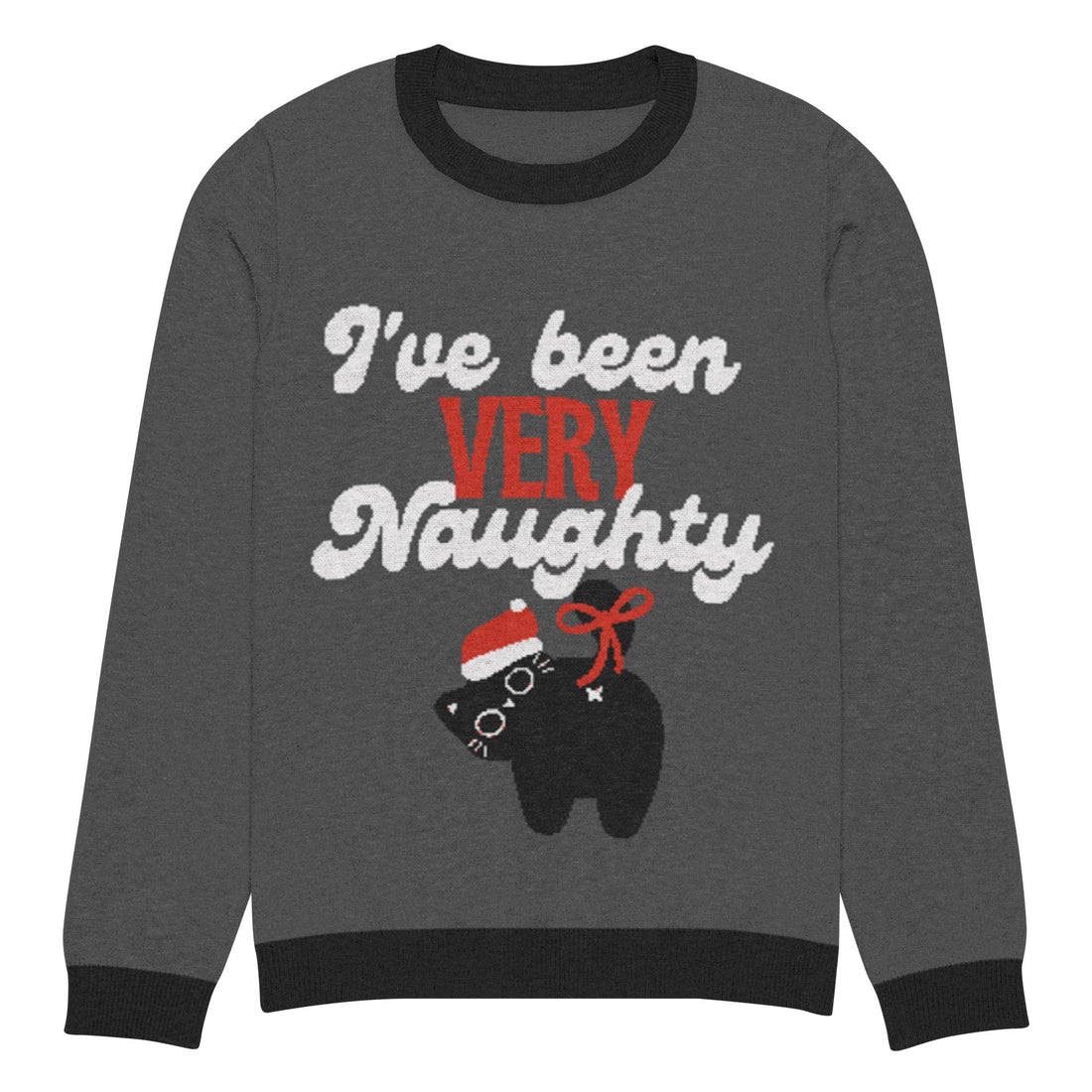 I've Been Very Naughty Ho Ho Ho knitted sweater by ATTIRET