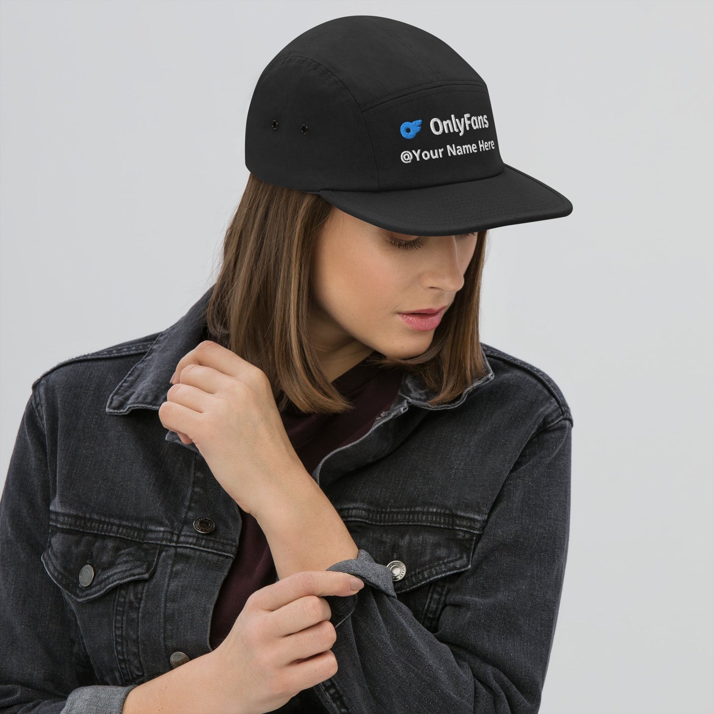 Onlyfans Custom Personalized Five Panel Cap 100% Cotton Hat | Stylish hat | Content Creator | Custom Gifts Attire T LLC