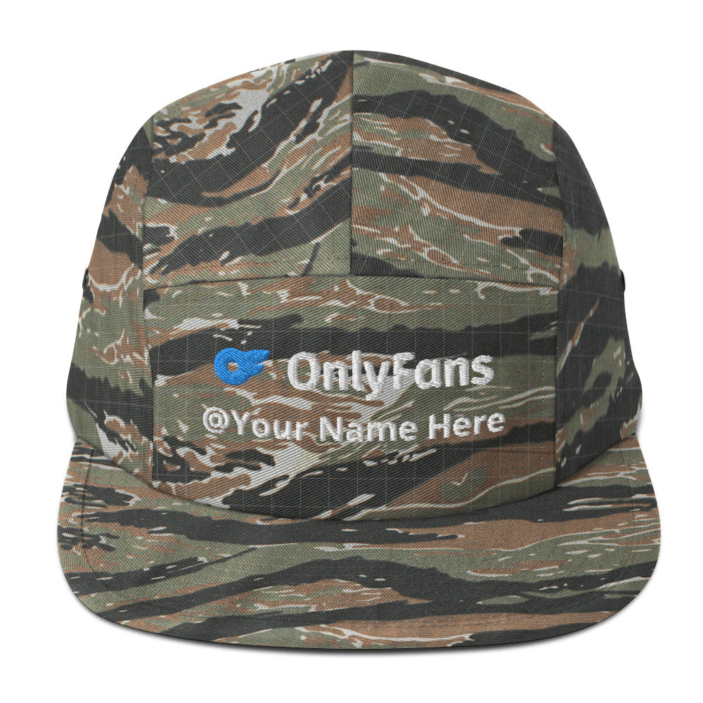 Onlyfans Custom Personalized Five Panel Cap 100% Cotton Hat | Stylish hat | Content Creator | Custom Gifts Attire T LLC