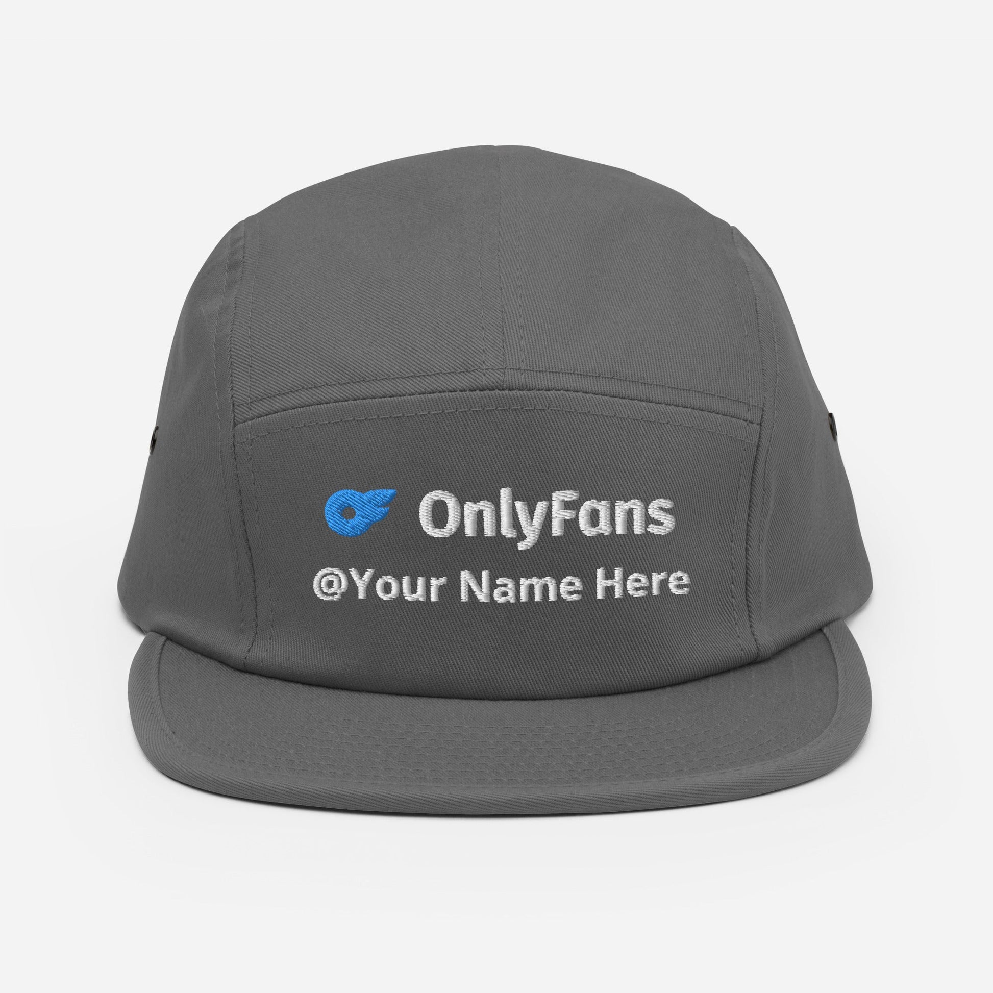 Onlyfans Custom Personalized Five Panel Cap 100% Cotton Hat | Stylish hat | Content Creator | Custom Gifts Attire T LLC