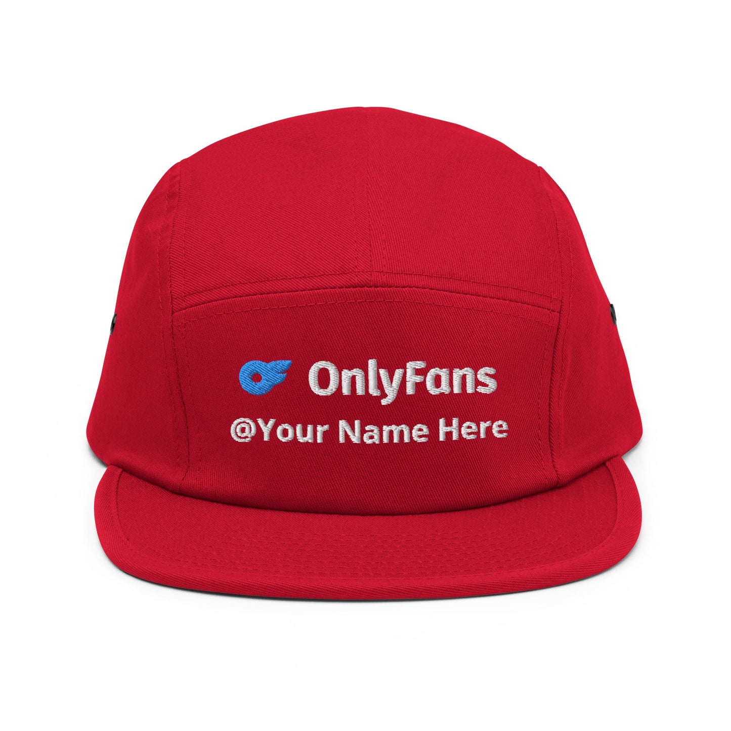 Onlyfans Custom Personalized Five Panel Cap 100% Cotton Hat | Stylish hat | Content Creator | Custom Gifts Attire T LLC