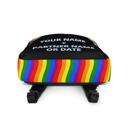 Personalized LGBTQ Couples Pride Backpack by ATTIRET