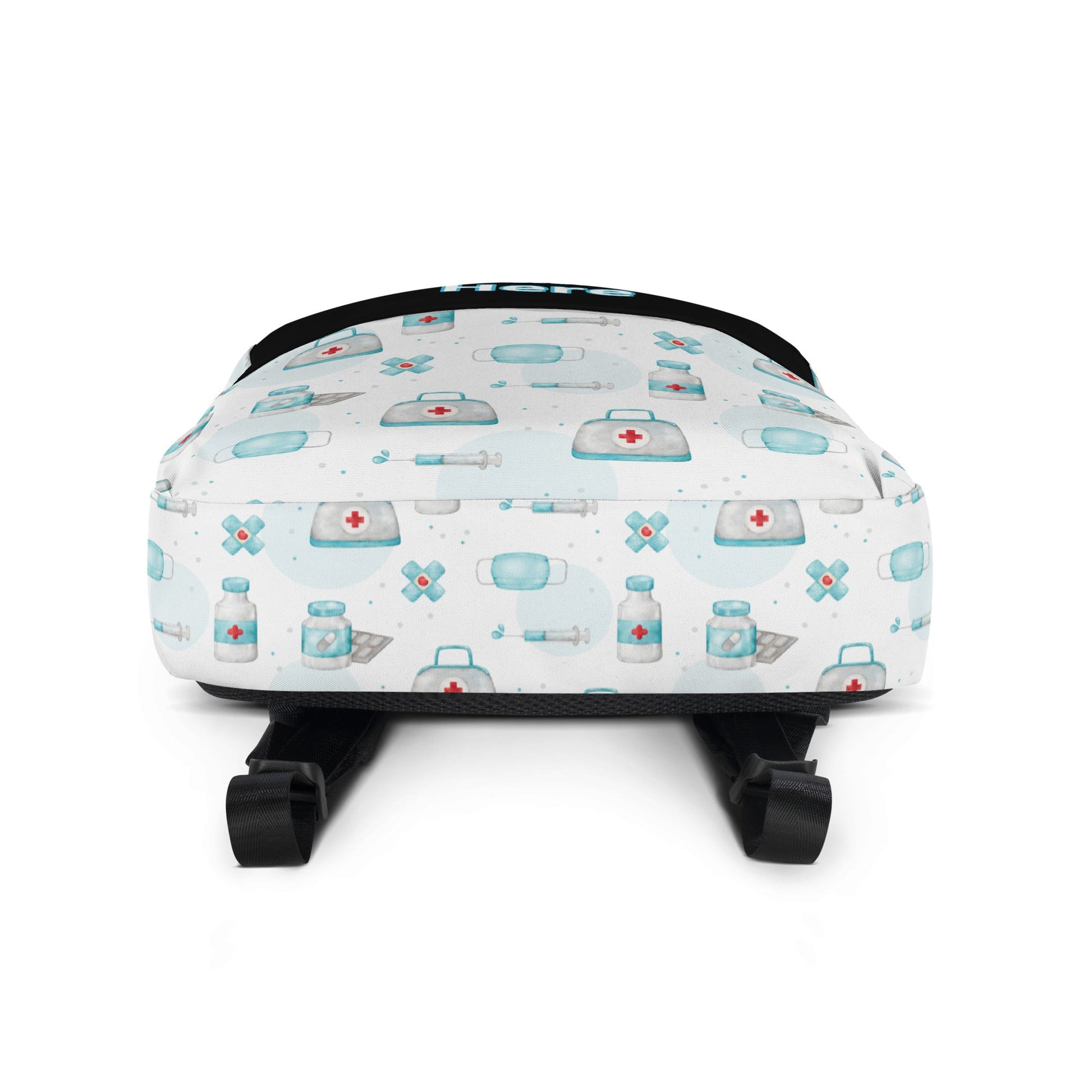 LuxeCare Nurse Custom Name Personalized Backpack - Your Stylish Companion in Care Attire T LLC