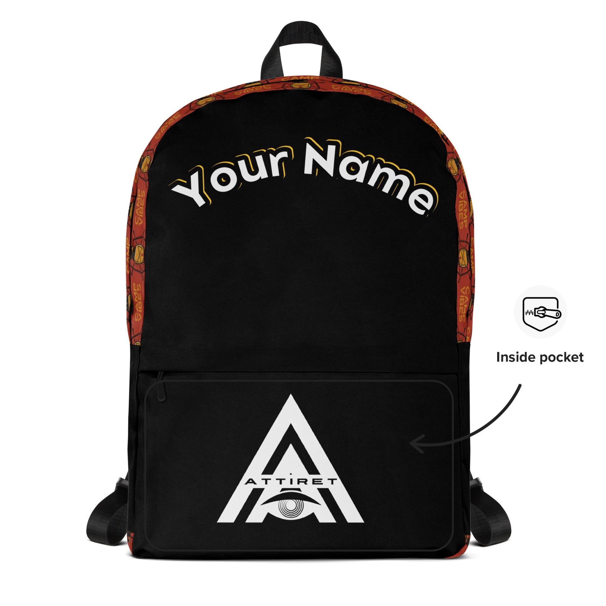 Personalized Custom Name Unisex Camping Traveling Outdoor Overnight Trip Adventure Bag Backpack Attire T LLC