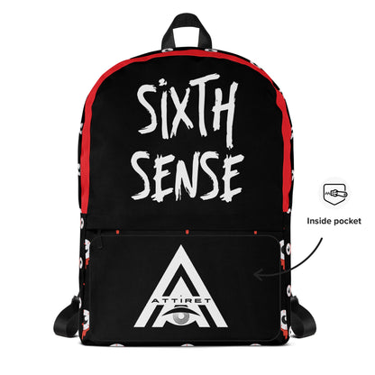 Sixth Sense Eyeball Backpack alternate front view by ATTIRET