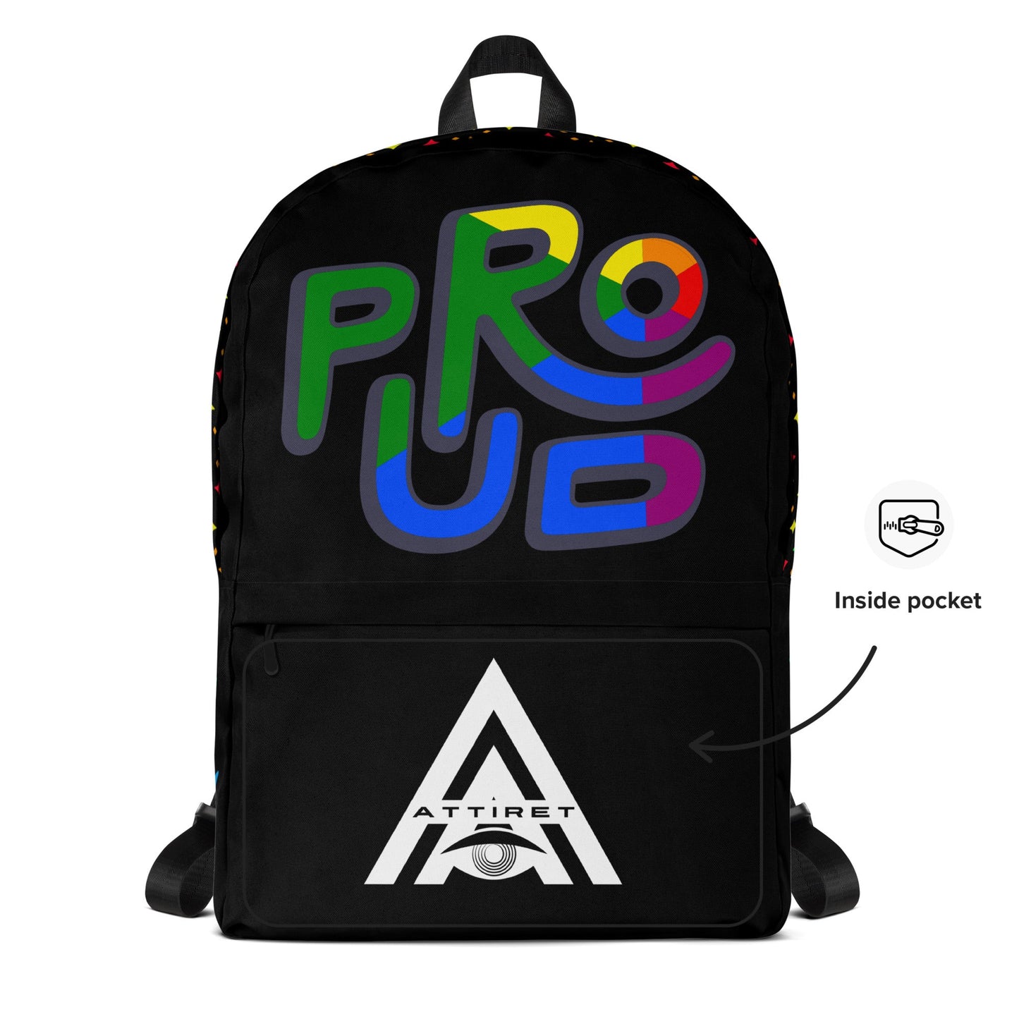 LGBTQ+ PROUD PRIDE Custom Unisex Backpack Luxury Bag Attire T LLC