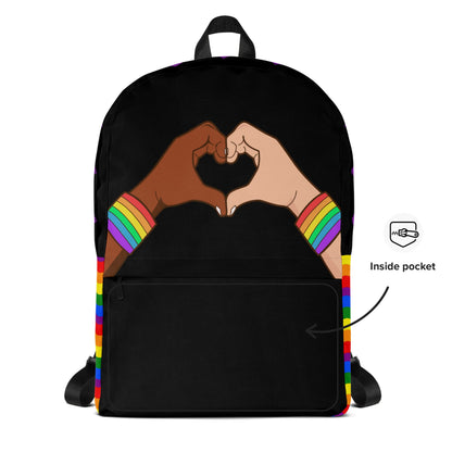 Personalized LGBTQ Couples Pride Backpack by ATTIRET