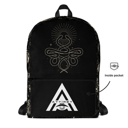 Mystic Serpent Sunbeam Backpack alternate front view by ATTIRET