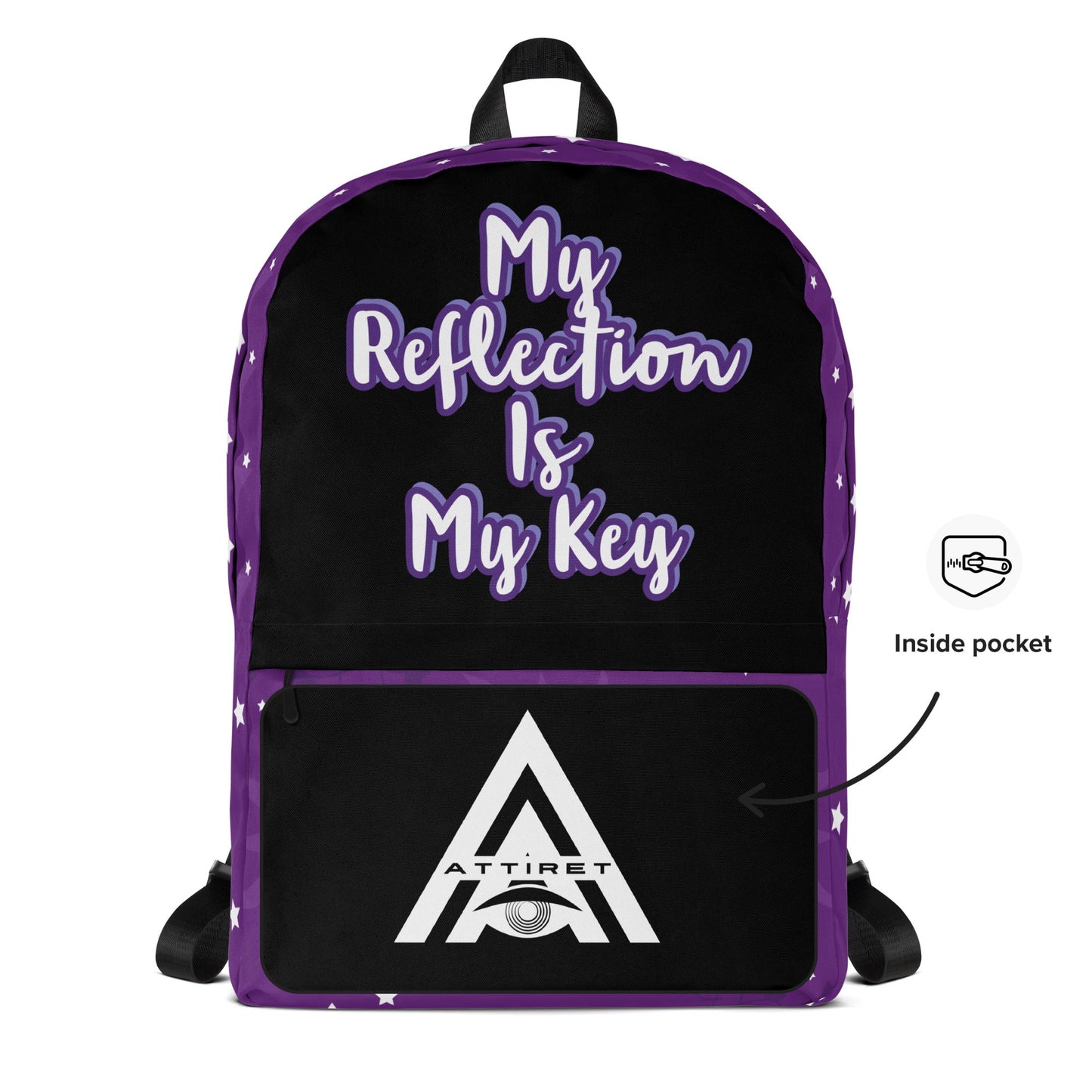 My Reflection is Key Luxury Custom Backpack Attire T LLC
