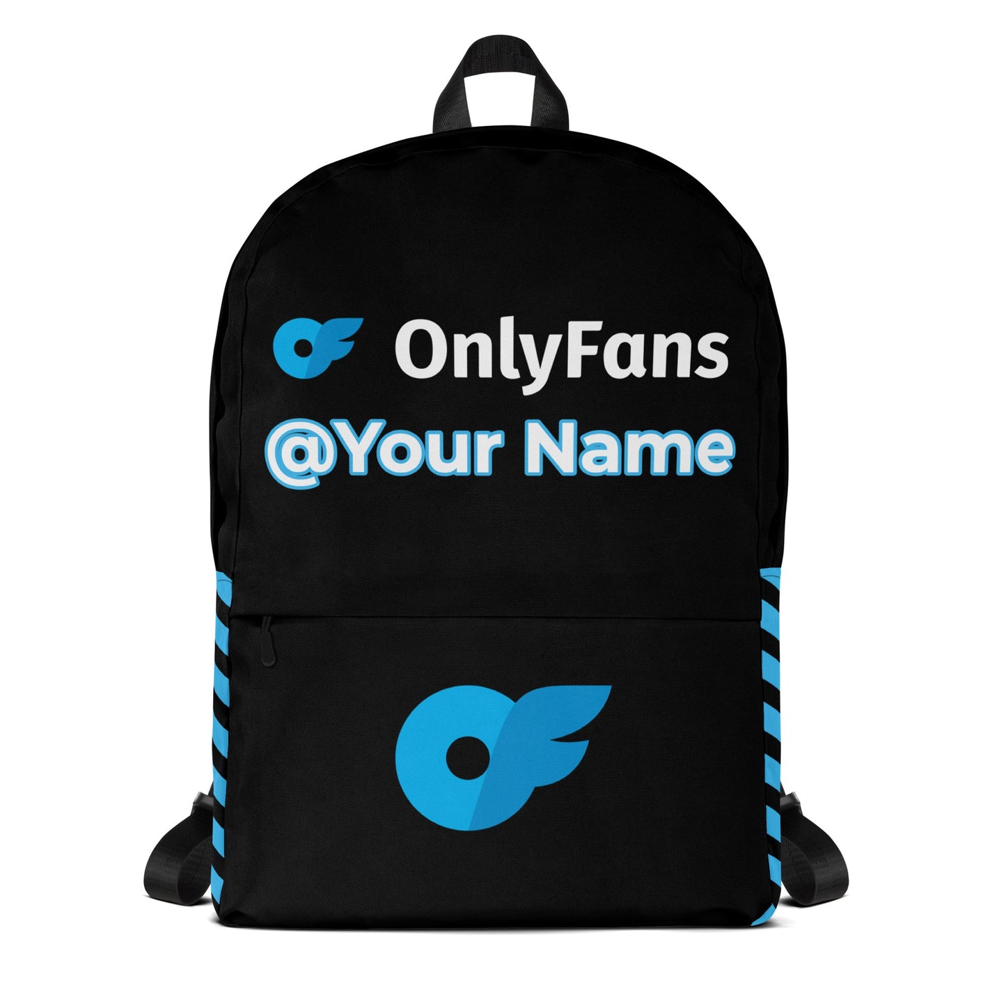 Onlyfans Personalized Custom Name Logo Unisex Backpack Customizable | Influencer | Content Creator | Brand Gifts Attire T LLC