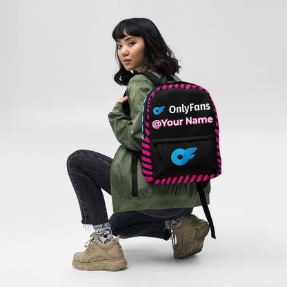 Personalized OnlyFans Pink Creator Backpack by ATTIRET