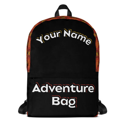 Personalized Camping Backpack front view by ATTIRET