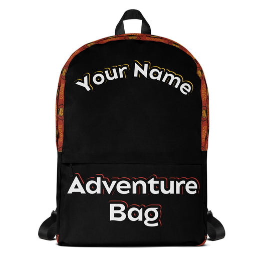 Personalized Custom Name Unisex Camping Traveling Outdoor Overnight Trip Adventure Bag Backpack Attire T LLC