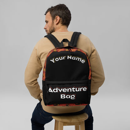 Personalized Camping Backpack front view by ATTIRET