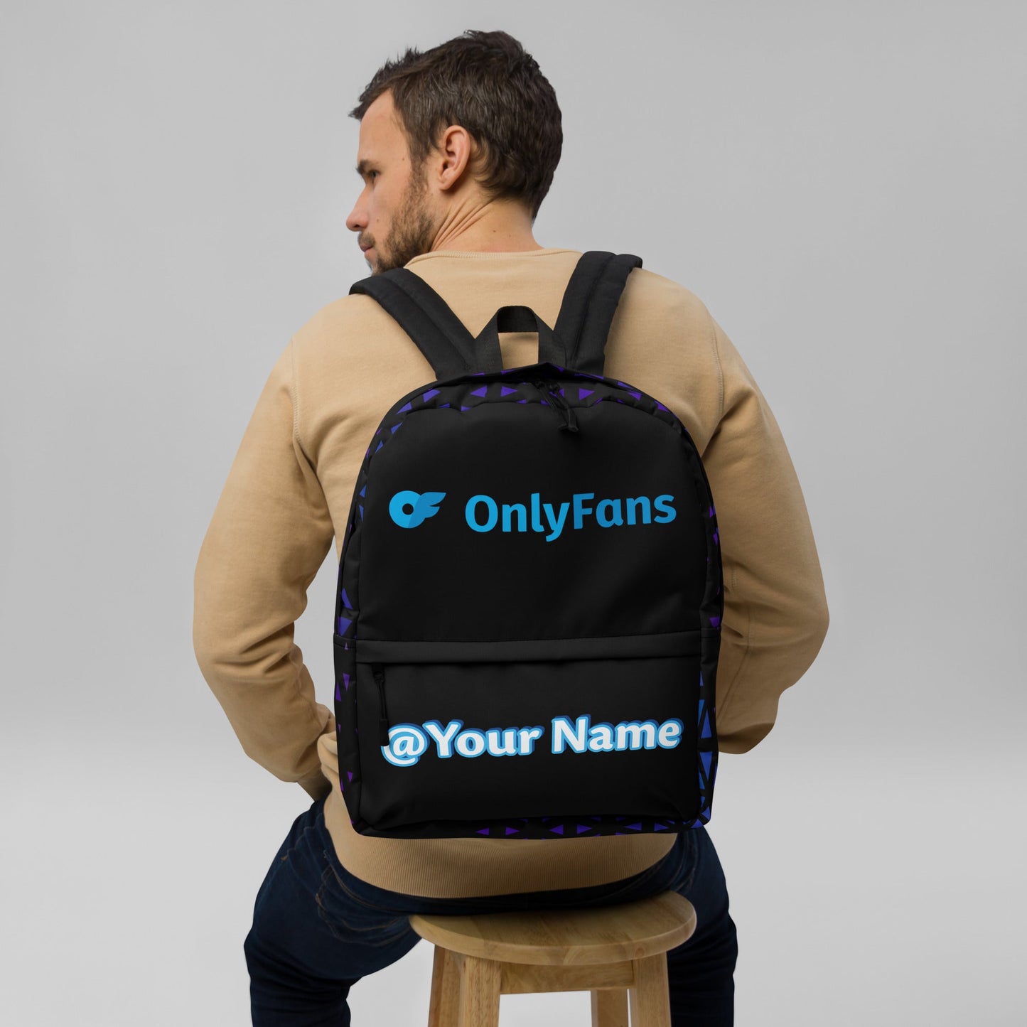 Onlyfans Personalized Custom Name Unisex Backpack | Genderless Gifts | Custom Bag | Custom Carryon |  Personalized Adult Bag | Custom Unisex Bag | Men Women Bag Attire T LLC