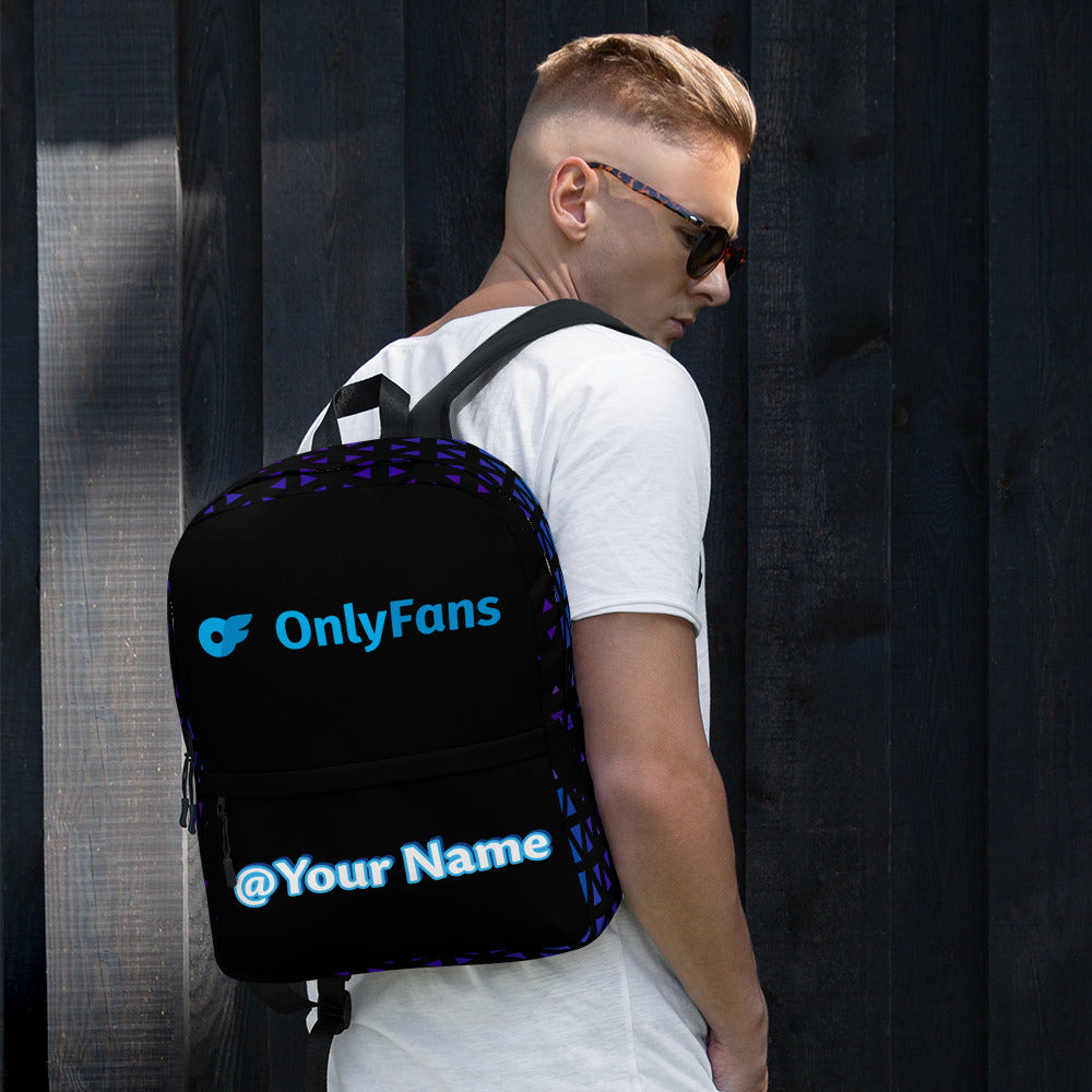 Onlyfans Personalized Custom Name Unisex Backpack | Genderless Gifts | Custom Bag | Custom Carryon |  Personalized Adult Bag | Custom Unisex Bag | Men Women Bag Attire T LLC