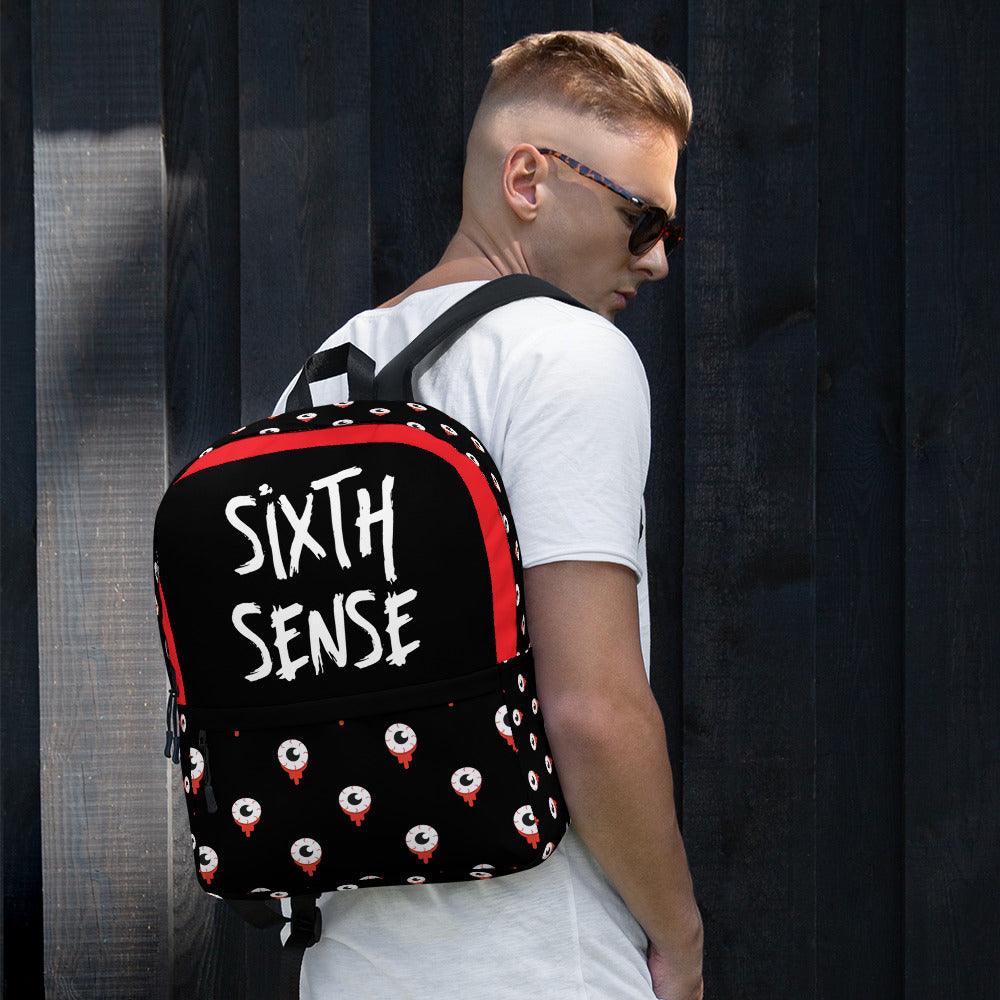 Sixth Sense Eyeball Custom Unisex Backpack Luxury Bag | Custom Design Bag | Designer Backpack | Luxury Men Women Carry On | Shoulder Bag Attire T LLC