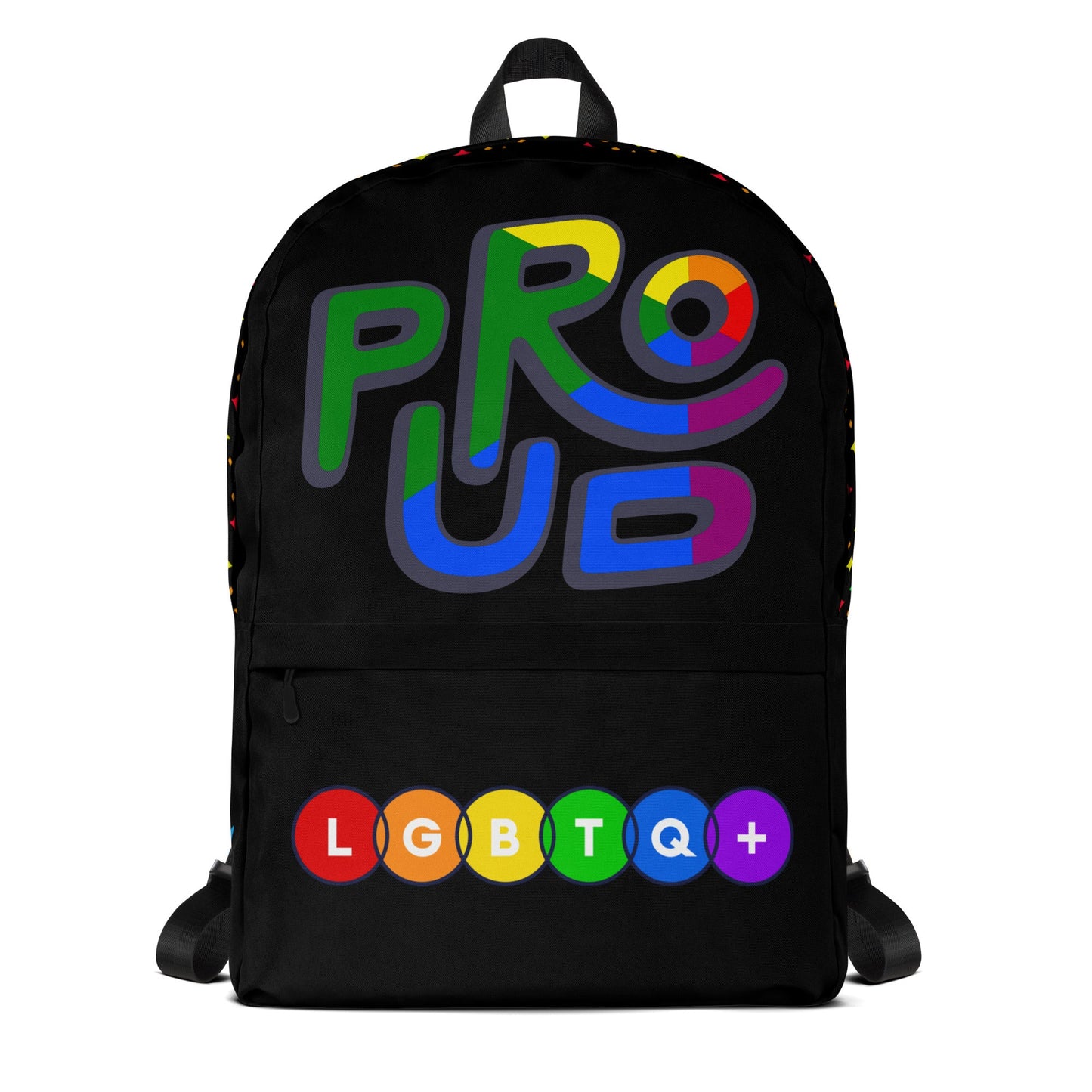 LGBTQ+ PROUD PRIDE Custom Unisex Backpack Luxury Bag Attire T LLC