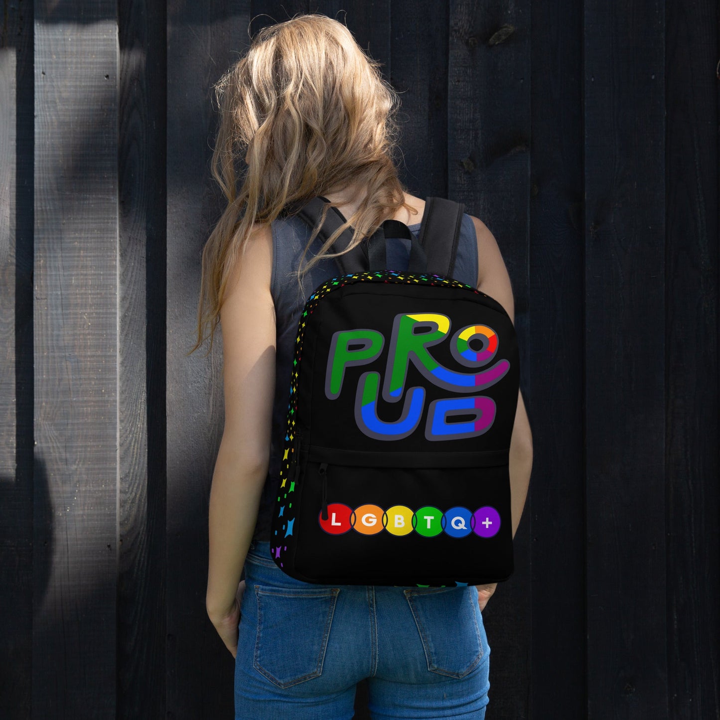 LGBTQ+ PROUD PRIDE Custom Unisex Backpack Luxury Bag Attire T LLC