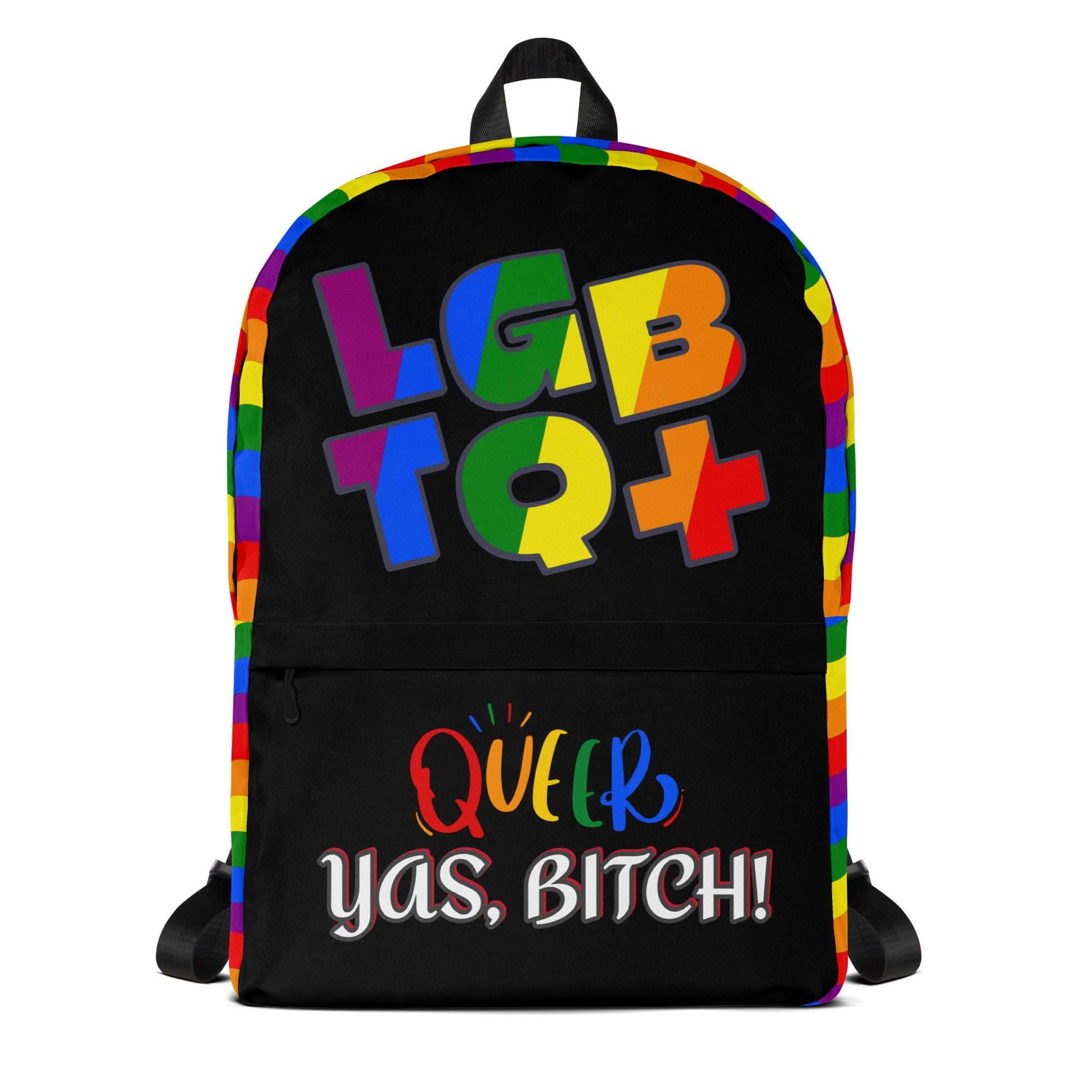 LGBT+ Queer, Yas Bitch Custom Luxury Backpack Attire T LLC