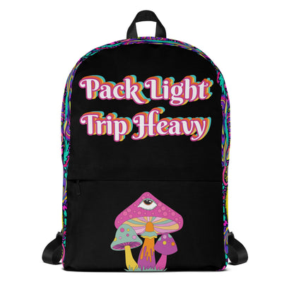 Pack Light Trip Heavy Shroom Backpack front view by ATTIRET