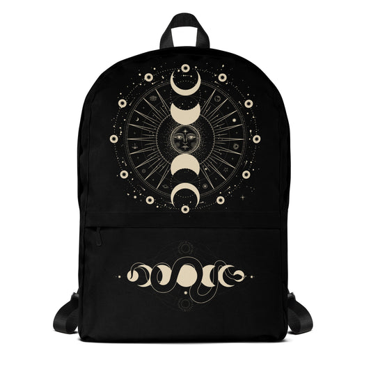 Celestial Serpent LuxePack Luna Snake Sun Spiritual Backpack Attire T LLC