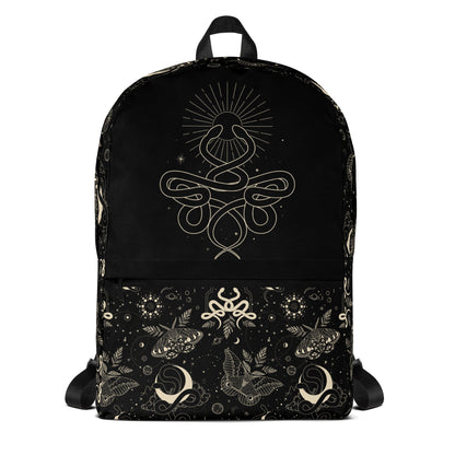 Mystic Serpent Sunbeam Backpack front view by ATTIRET