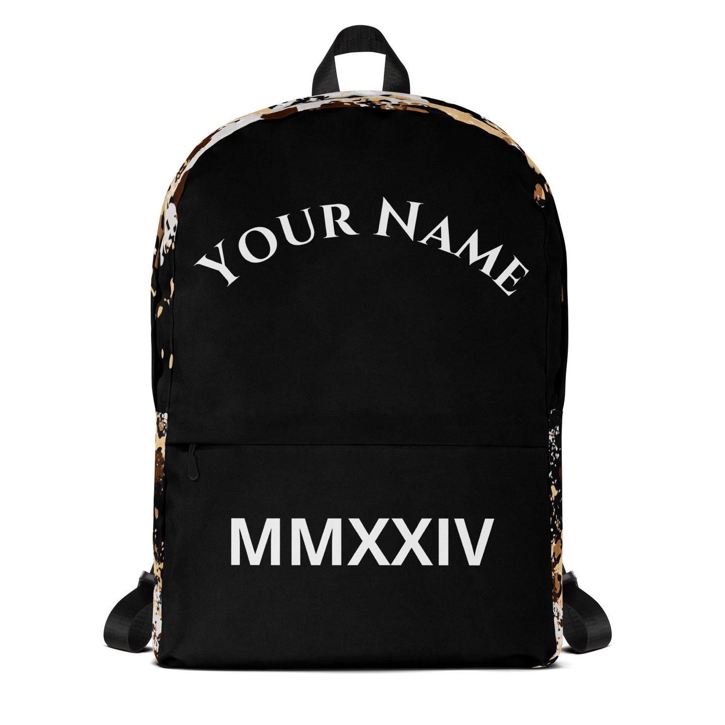 Unleash Your Inner Beast: Personalized Custom Roman Numeral Animal Print Backpack Attire T LLC
