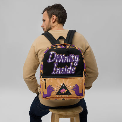 Divinity Inside Backpack front view by ATTIRET