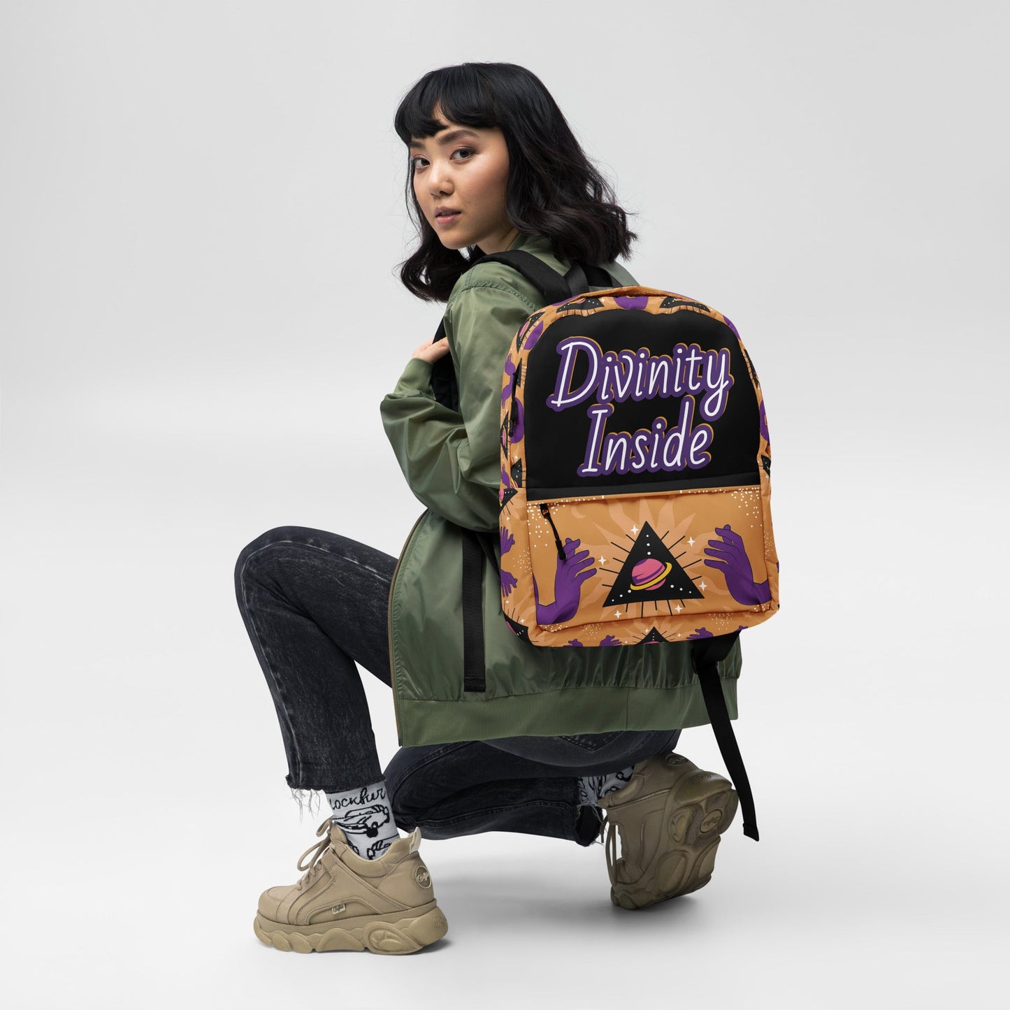 Divinity Inside Luxury Unisex Backpack Attire T LLC