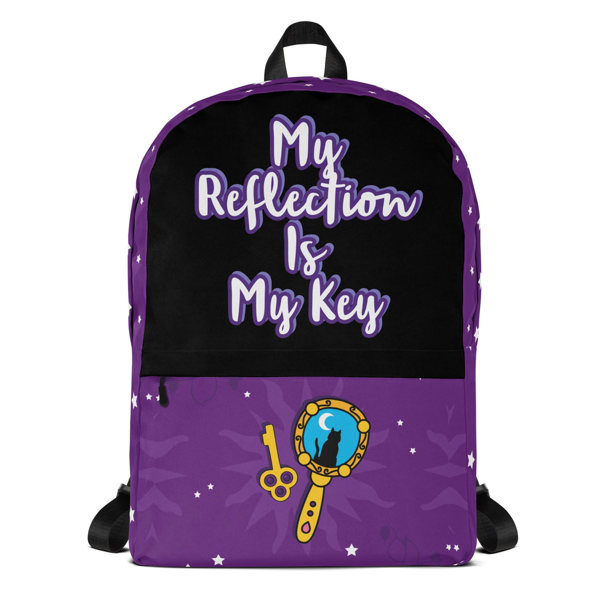 My Reflection Is Key Backpack front view by ATTIRET