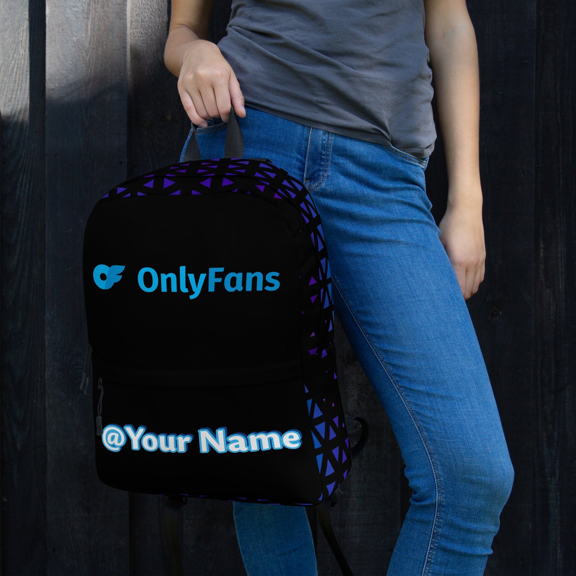 Onlyfans Personalized Custom Name Unisex Backpack | Genderless Gifts | Custom Bag | Custom Carryon |  Personalized Adult Bag | Custom Unisex Bag | Men Women Bag Attire T LLC