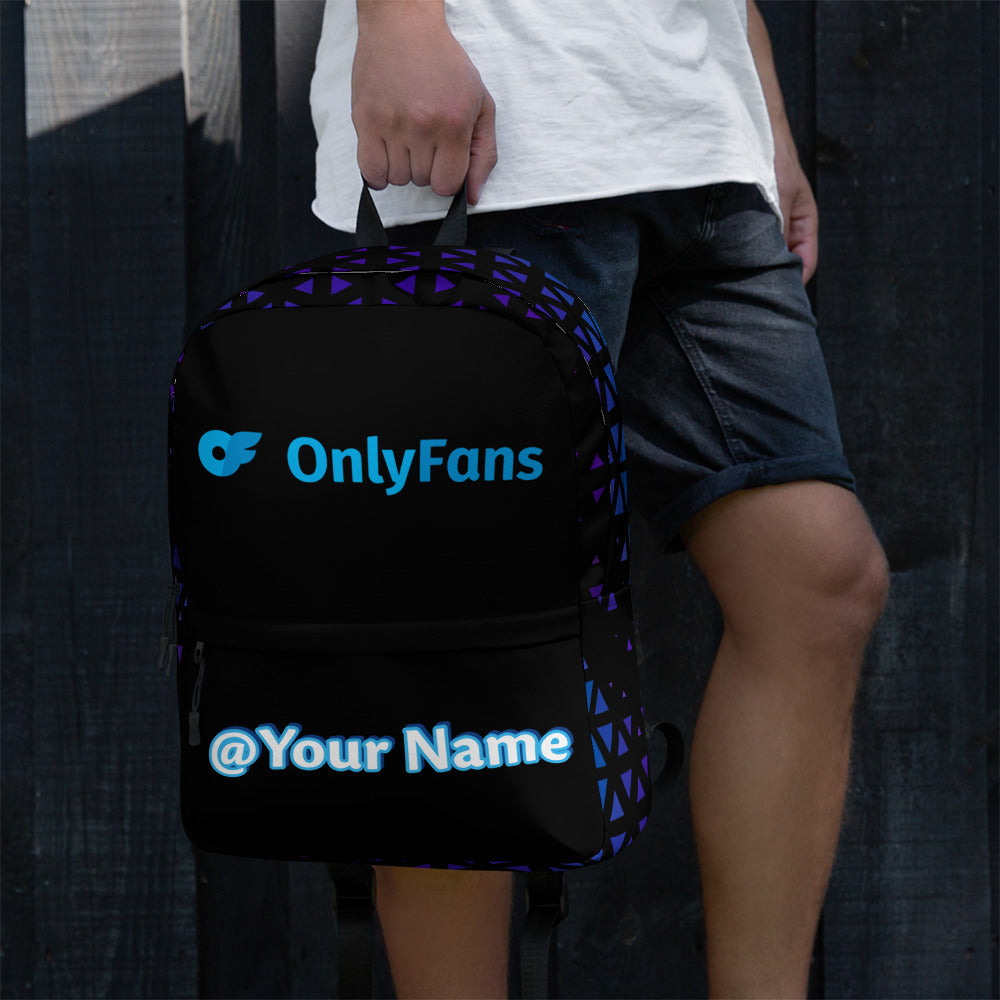 Onlyfans Personalized Custom Name Unisex Backpack | Genderless Gifts | Custom Bag | Custom Carryon |  Personalized Adult Bag | Custom Unisex Bag | Men Women Bag Attire T LLC