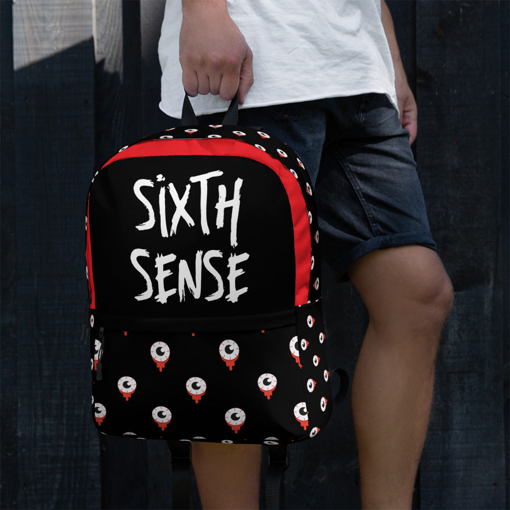 Sixth Sense Eyeball Custom Unisex Backpack Luxury Bag | Custom Design Bag | Designer Backpack | Luxury Men Women Carry On | Shoulder Bag Attire T LLC