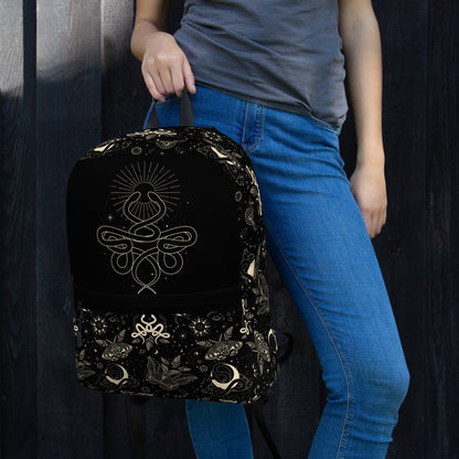 Mystic Serpent Sunbeam Backpack left-side view by ATTIRET