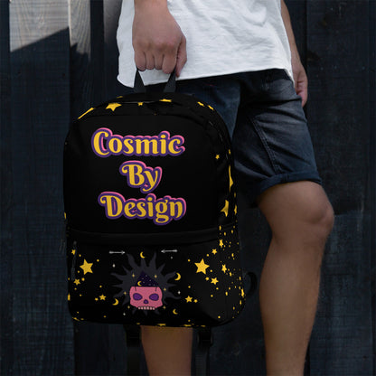 Celestial Conqueror Skullscape Backpack left-side view by ATTIRET
