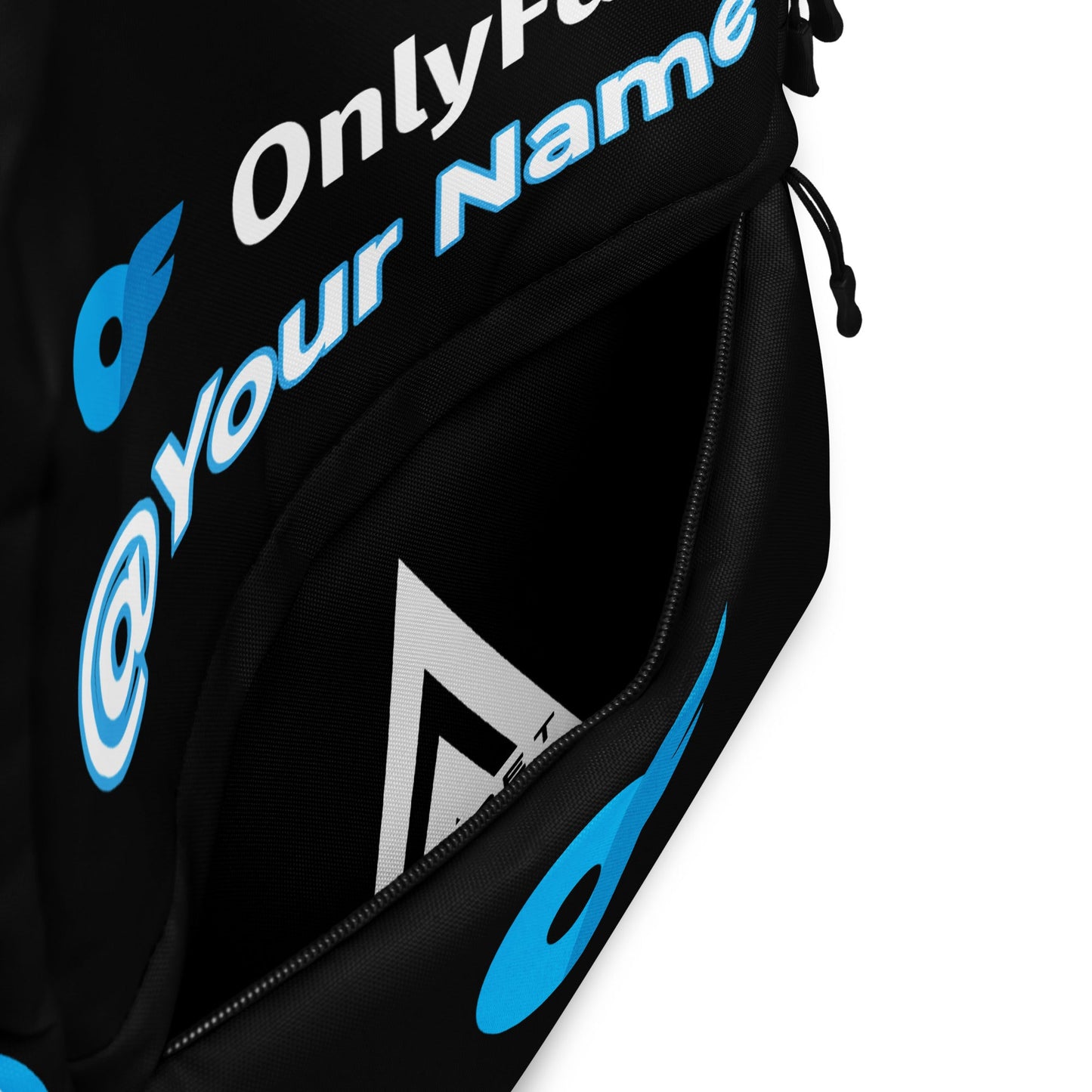 Onlyfans Personalized Custom Name Logo Unisex Backpack Customizable | Influencer | Content Creator | Brand Gifts Attire T LLC