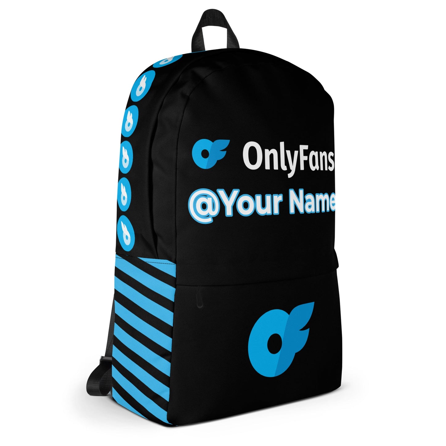 Onlyfans Personalized Custom Name Logo Unisex Backpack Customizable | Influencer | Content Creator | Brand Gifts Attire T LLC