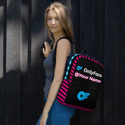 Personalized OnlyFans Pink Creator Backpack by ATTIRET