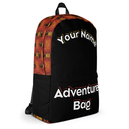 Personalized Camping Backpack right-side view by ATTIRET