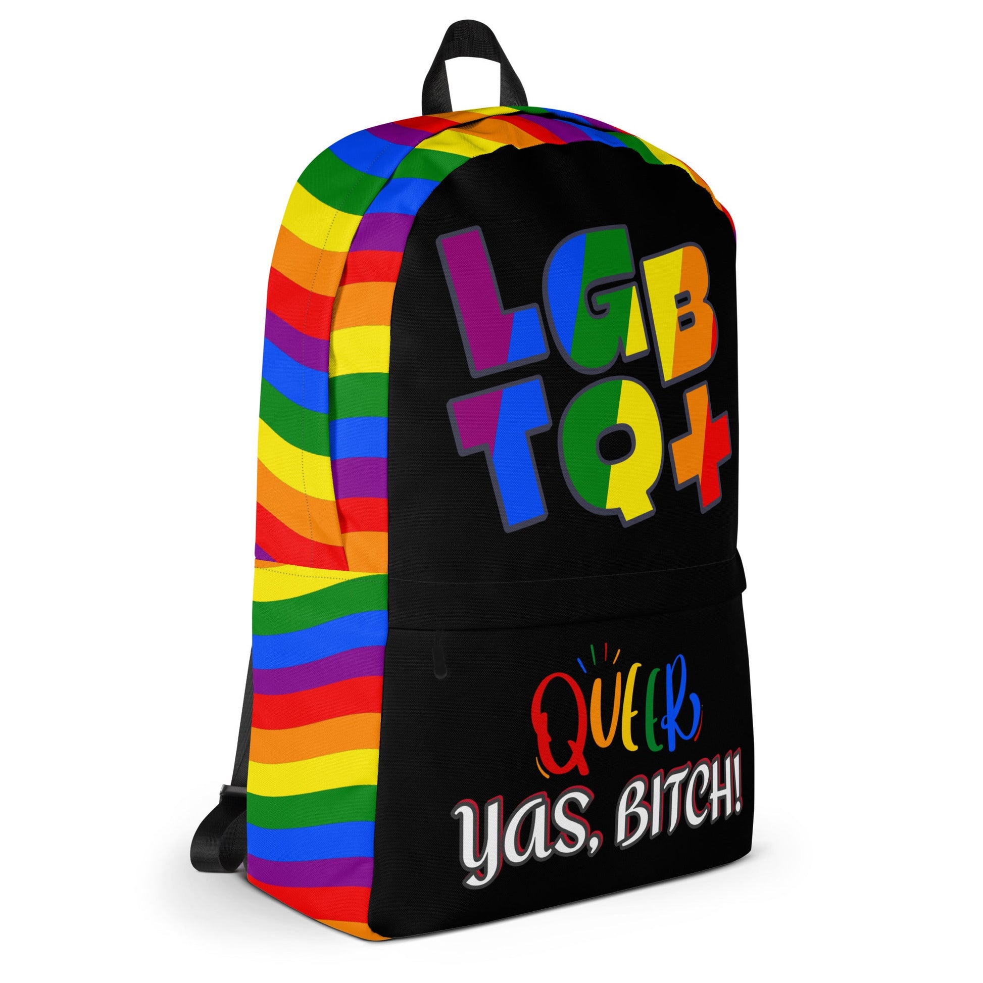 LGBT+ Queer, Yas Bitch Custom Luxury Backpack Attire T LLC
