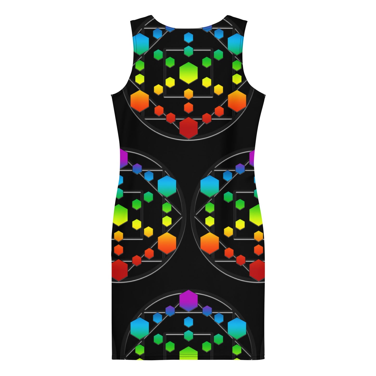 God Body With Chakra Colors Unleash Your Inner Goddess Bandage Bodycon dress Attire T LLC