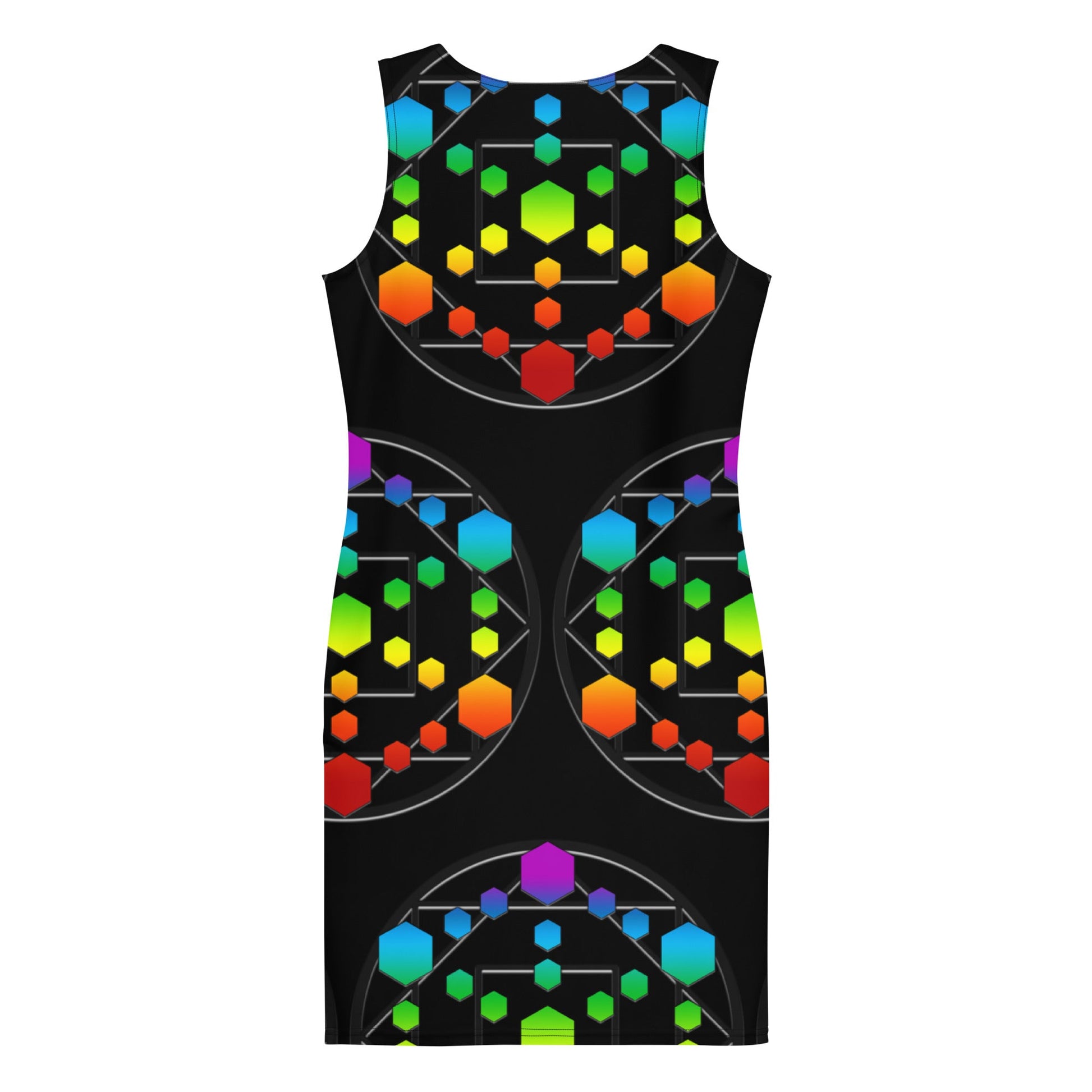God Body With Chakra Colors Unleash Your Inner Goddess Bandage Bodycon dress Attire T LLC